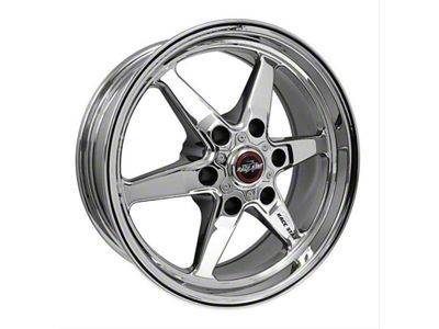 Race Star 93 Truck Star Chrome 6-Lug Wheel; Front Only; 17x4.5; -25.4mm Offset (2024 Tacoma)
