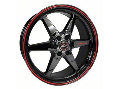 Race Star 93 Truck Star Gloss Black 6-Lug Wheel; Front Only; 17x7; 0mm Offset (16-23 Tacoma)