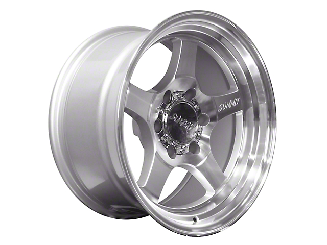 Summit Offroad Wheels Stryker Machined Silver 6-Lug Wheel; 17x9; -25mm Offset (05-15 Tacoma)