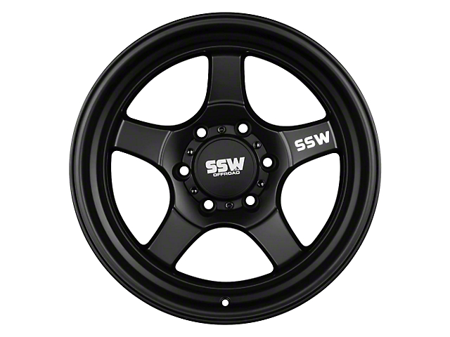 SSW Off-Road Wheels Stryker Matte Black 6-Lug Wheel; 17x9; -25mm Offset (10-23 4Runner)