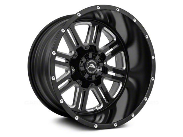 American Off-Road Wheels A106 Gloss Black Milled 6-Lug Wheel; 20x12; -44mm Offset (16-23 Tacoma)