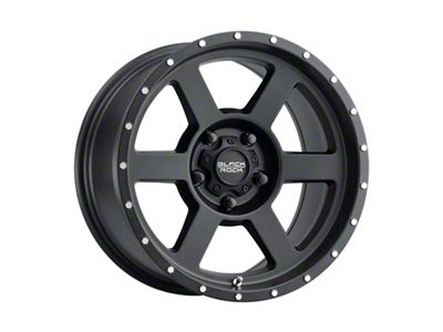 Black Rock Wheels Invasion Matte Black 6-Lug Wheel; 20x9; 0mm Offset (2024 Tacoma)