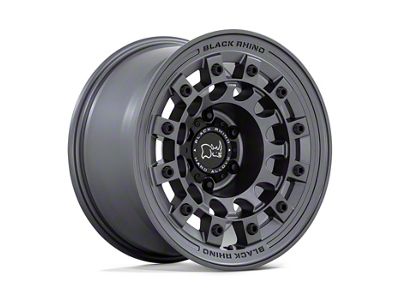 Black Rhino Fuji Matte Gunmetal 6-Lug Wheel; 17x8; 20mm Offset (21-24 Bronco, Excluding Raptor)