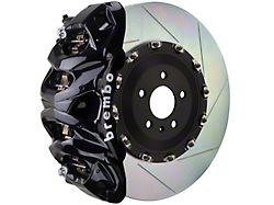 Brembo GT Series 8-Piston Front Big Brake Kit with 16.20-Inch 2-Piece Type 1 Slotted Rotors; Black Calipers (19-22 Silverado 1500)