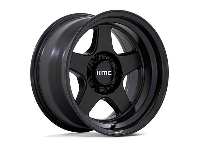 KMC Lobo Matte Black 6-Lug Wheel; 17x9; -38mm Offset (03-09 4Runner)