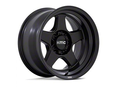 KMC Lobo Matte Black 6-Lug Wheel; 17x9; -38mm Offset (16-23 Tacoma)
