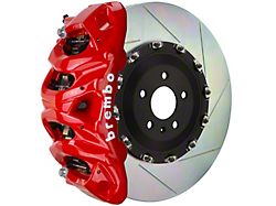 Brembo GT Series 8-Piston Front Big Brake Kit with 16.20-Inch 2-Piece Type 1 Slotted Rotors; Red Calipers (19-22 Silverado 1500)