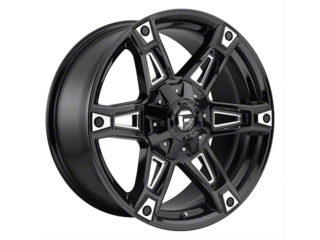 Fuel Wheels Dakar Gloss Black Milled 6-Lug Wheel; 20x9; 20mm Offset (21-23 Tahoe)