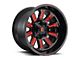 Fuel Wheels Hardline Gloss Black with Red Tint Clear 6-Lug Wheel; 20x9; 1mm Offset (05-15 Tacoma)