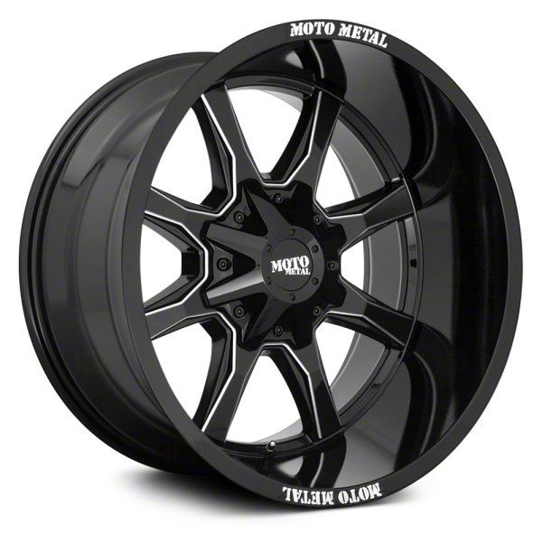 Moto Metal Toyota 4-Runner MO970 Gloss Black Milled 6-Lug Wheel; 18x9 ...