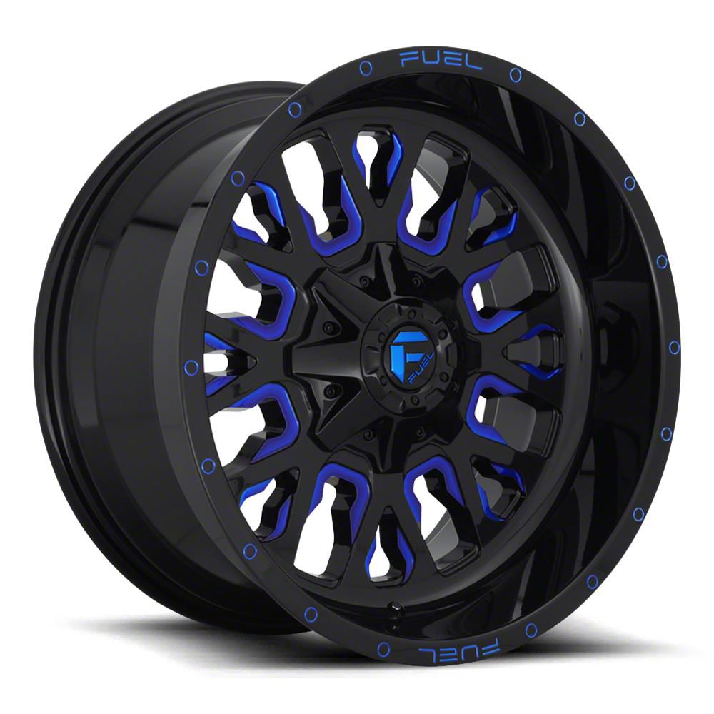 Fuel Wheels Tundra Stroke Gloss Black with Blue Tint Clear 6Lug Wheel; 20x12; 43mm Offset
