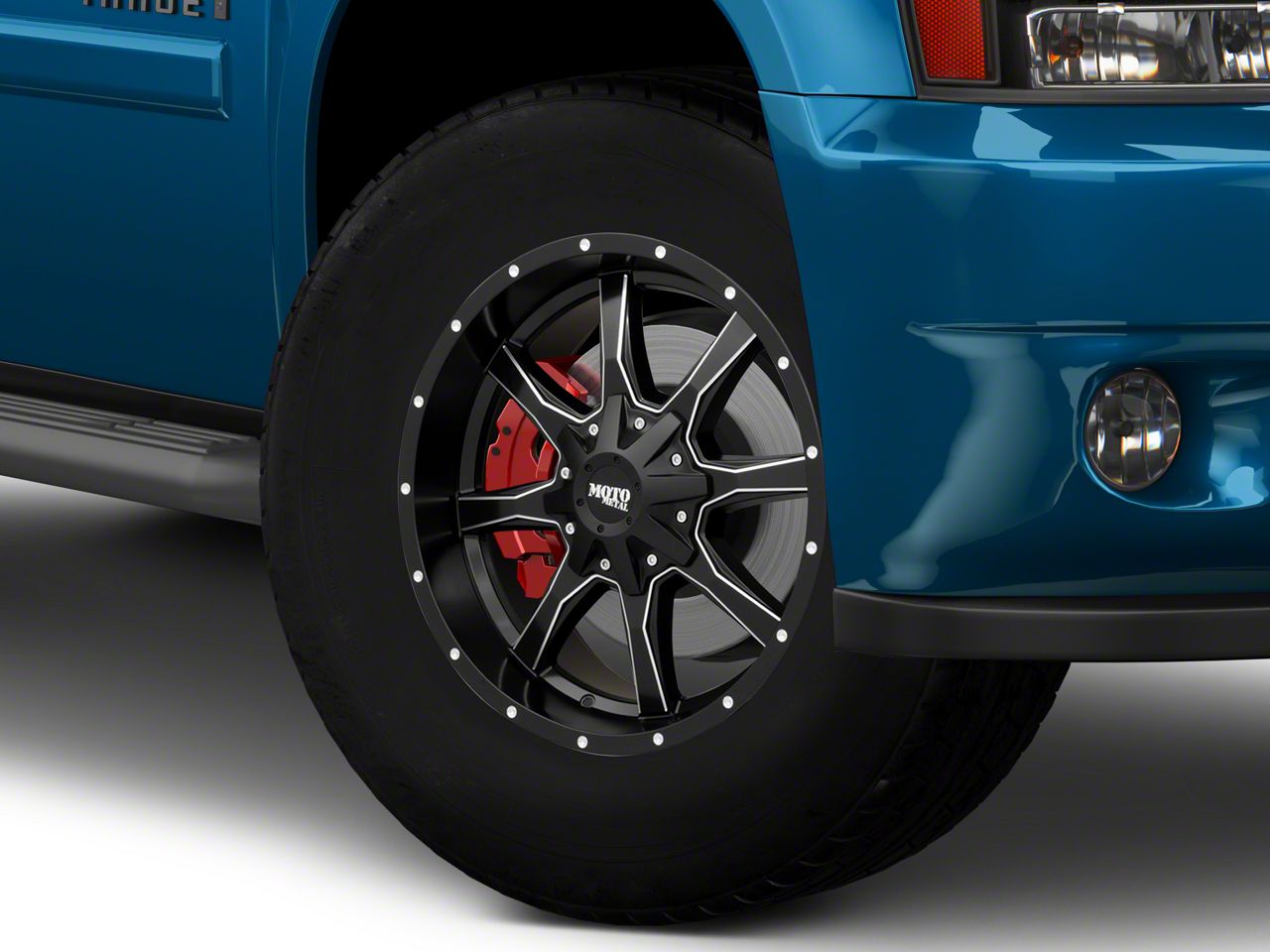 Moto Metal Titan XD MO970 Semi Gloss Black Milled 6Lug Wheel; 18x9