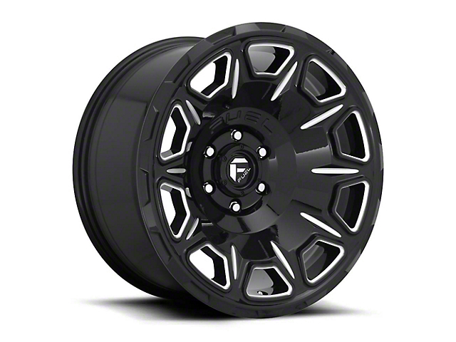 Fuel Wheels Vengeance Gloss Black Milled 6-Lug Wheel; 20x9; 1mm Offset (21-23 Tahoe)