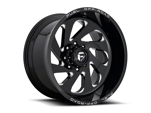 Fuel Wheels Vortex Gloss Black Milled 6-Lug Wheel; 20x10; -18mm Offset (07-14 Yukon)