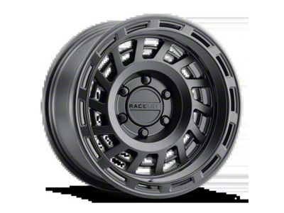 Raceline Halo Satin Black 6-Lug Wheel; 17x8.5; 0mm Offset (21-24 Bronco, Excluding Raptor)
