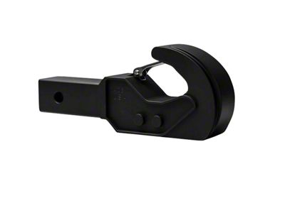 Royal Hooks 2-Inch Receiver Hitch Tow Hook; Black (Universal; Some Adaptation May Be Required)