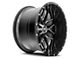 Hardrock Offroad Affliction Gloss Black Milled 6-Lug Wheel; 22x10; -19mm Offset (21-24 Bronco, Excluding Raptor)
