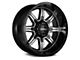 Ultra Wheels Menace Gloss Black with Diamond Cut Accents 6-Lug Wheel; 20x10; -25mm Offset (16-24 Titan XD)