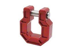 Royal Hooks Aluminum D-Ring Shackle; Red