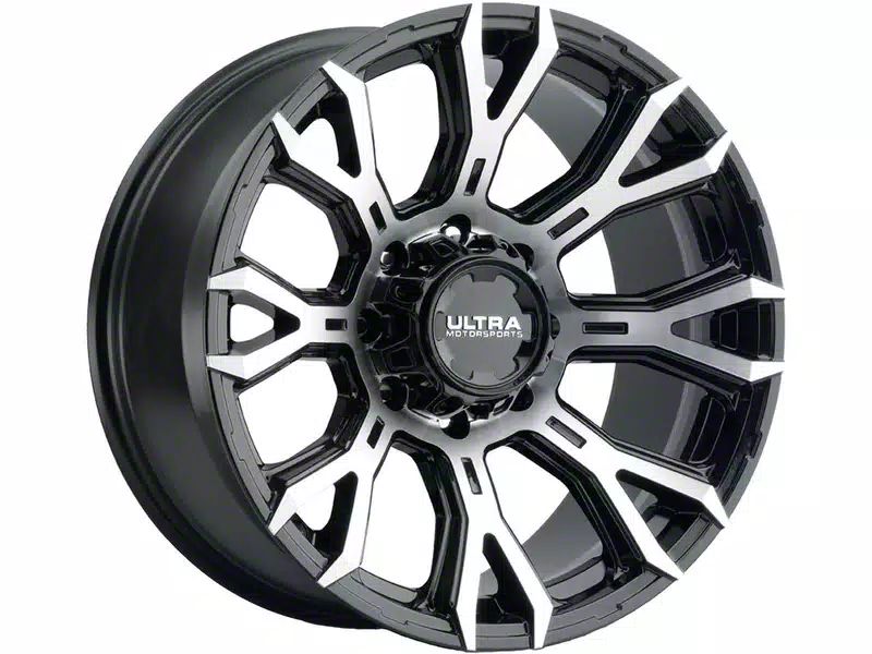 Ultra Wheels Titan XD Scorpion Gloss Black with Diamond Cut Face 6-Lug ...