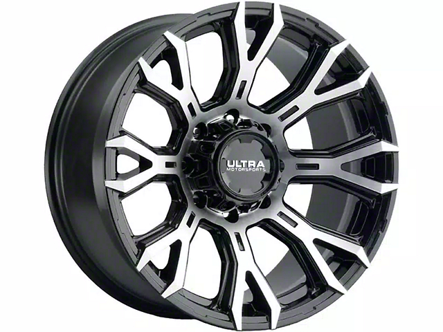 Ultra Wheels Scorpion Gloss Black with Diamond Cut Face 6-Lug Wheel; 20x10; -25mm Offset (21-23 Tahoe)