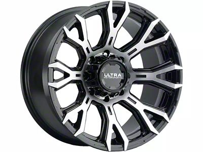 Ultra Wheels Scorpion Gloss Black with Diamond Cut Face 6-Lug Wheel; 20x10; -25mm Offset (10-24 4Runner)