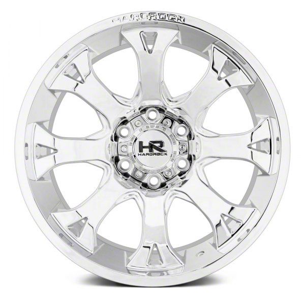 Hardrock Offroad Titan XD Bloodshot Xposed Chrome 6-Lug Wheel; 22x12; -51mm  Offset H505-221283151C (16-23 Titan XD) Free Shipping