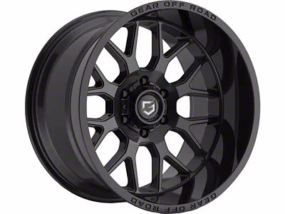 Gear Off-Road Raid Gloss Black 6-Lug Wheel; 20x10; -12mm Offset (2024 Tacoma)