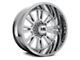 Hardrock Offroad Spine Xposed Chrome 6-Lug Wheel; 20x12; -44mm Offset (10-24 4Runner)