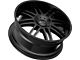 KMC Regulator Gloss Black 6-Lug Wheel; 22x9.5; 30mm Offset (21-24 Bronco, Excluding Raptor)