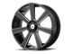 Asanti Apollo Satin Black Milled 6-Lug Wheel; 22x9; 15mm Offset (16-23 Tacoma)