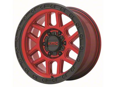 KMC Mesa Candy Red with Black Lip 6-Lug Wheel; 20x9; 18mm Offset (22-24 Tundra)