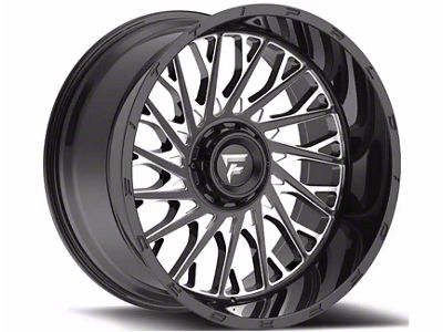 Fittipaldi Offroad FTC08BM Gloss Black with Milled Accents 6-Lug Wheel; 20x12; -44mm Offset (2024 Tacoma)
