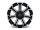 RTX Offroad Wheels Peak Gloss Black Machined 6-Lug Wheel; 18x9; 0mm Offset (21-24 Bronco, Excluding Raptor)
