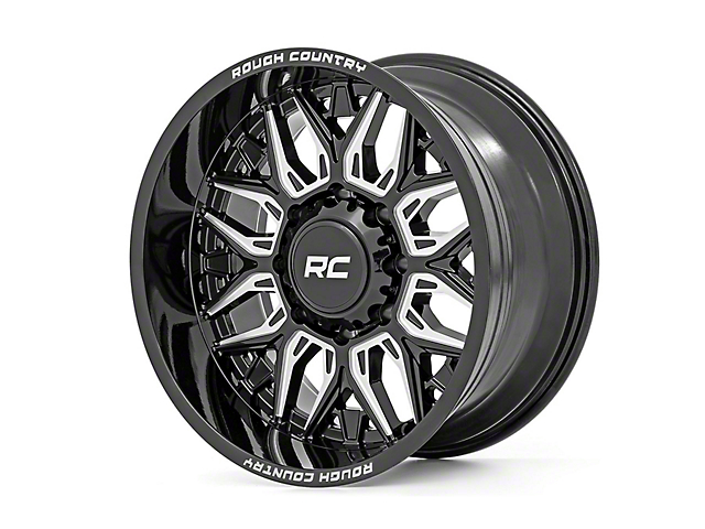 Rough Country One-Piece Series 86 Gloss Black Milled 6-Lug Wheel; 20x10; -25mm Offset (22-23 Tundra)