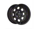 Black Rock Wheels Type 8 Matte Black 6-Lug Wheel; 17x9; 0mm Offset (23-26 Canyon)