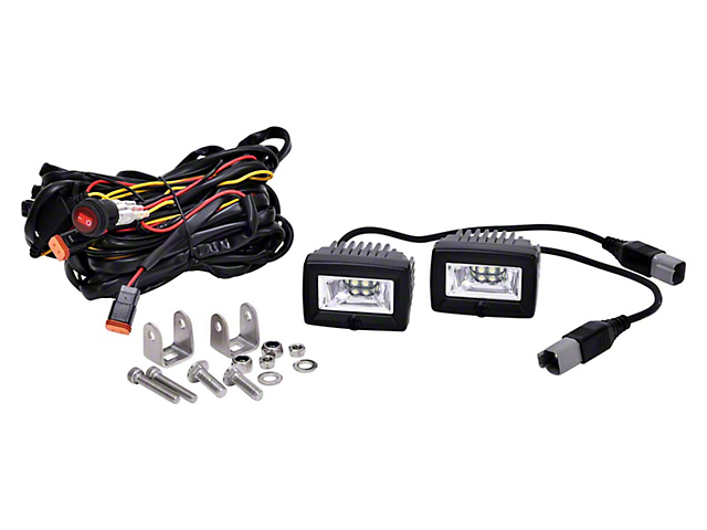 KC HiLiTES 2-Inch C-Series C2 LED 2-Light System; 20W Spot Beam (Universal; Some Adaptation May Be Required)