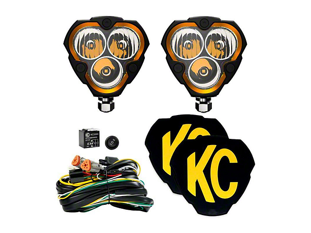 KC HiLiTES FLEX ERA 3 2-Light System; 40W Combo Beam (Universal; Some Adaptation May Be Required)