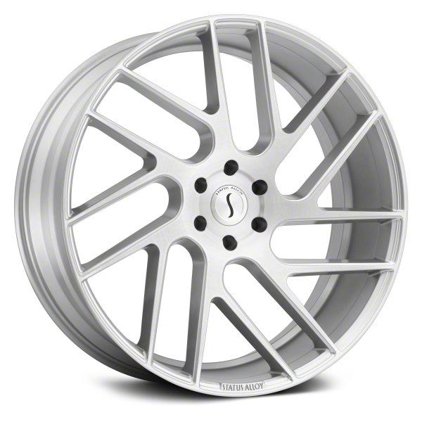 Status Juggernaut Silver with Brushed Machined 6-Lug Wheel; 20x9; 15mm Offset (22-23 Tundra)