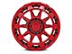 Black Rhino Rotor Candy Red 6-Lug Wheel; 18x9; -18mm Offset (17-24 Titan)
