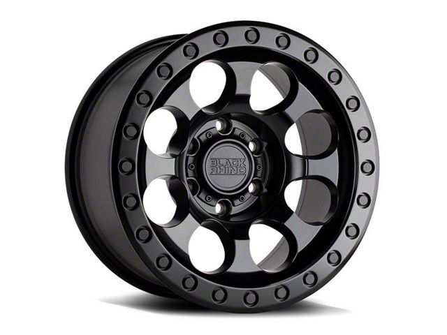 Black Rhino Riot Matte Black 6-Lug Wheel; 17x8.5; -30mm Offset (16-23 Tacoma)