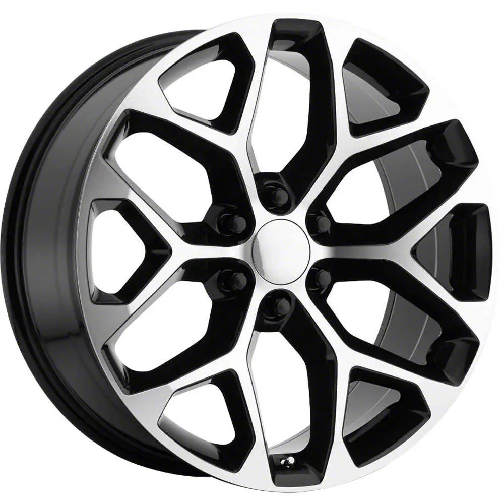 Performance Replicas Tahoe PR176 Gloss Black Machined 6-Lug Wheel; 20x9 ...