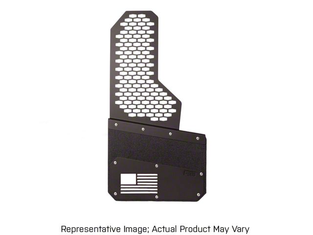 8-Inch Merica Mud Flaps with Rekmesh; Front or Rear; Blue (Universal; Some Adaptation May Be Required)