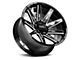 Off Road Monster M25 Gloss Black Milled 6-Lug Wheel; 22x12; -44mm Offset (03-09 4Runner)