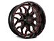 Impact Wheels 813 Gloss Black and Red Milled 6-Lug Wheel; 20x10; -12mm Offset (16-23 Tacoma)