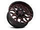 Impact Wheels 813 Gloss Black and Red Milled 6-Lug Wheel; 20x10; -12mm Offset (10-24 4Runner)
