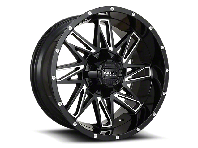 Impact Wheels 814 Gloss Black Milled 6-Lug Wheel; 18x9; 0mm Offset (22-23 Tundra)