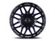 Impact Wheels 819 Gloss Black and Blue Milled 6-Lug Wheel; 18x9; 0mm Offset (03-09 4Runner)