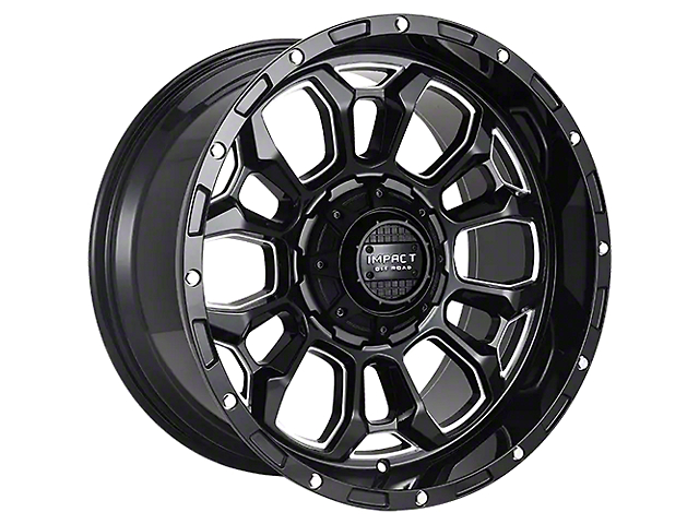Impact Wheels 901 Gloss Black Milled 6-Lug Wheel; 20x10; -12mm Offset (22-23 Tundra)