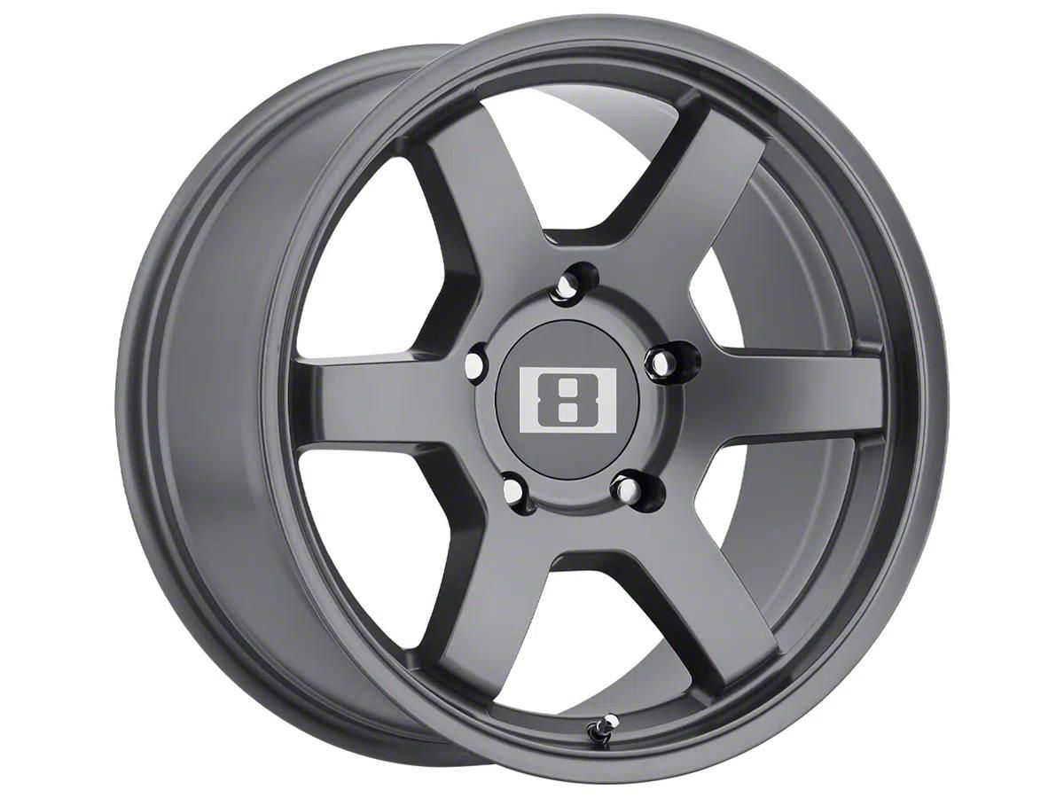 Level 8 Wheels MK6 Matte Gunmetal 6-Lug Wheel; 17x9; 0mm Offset (03-09 4Runner)